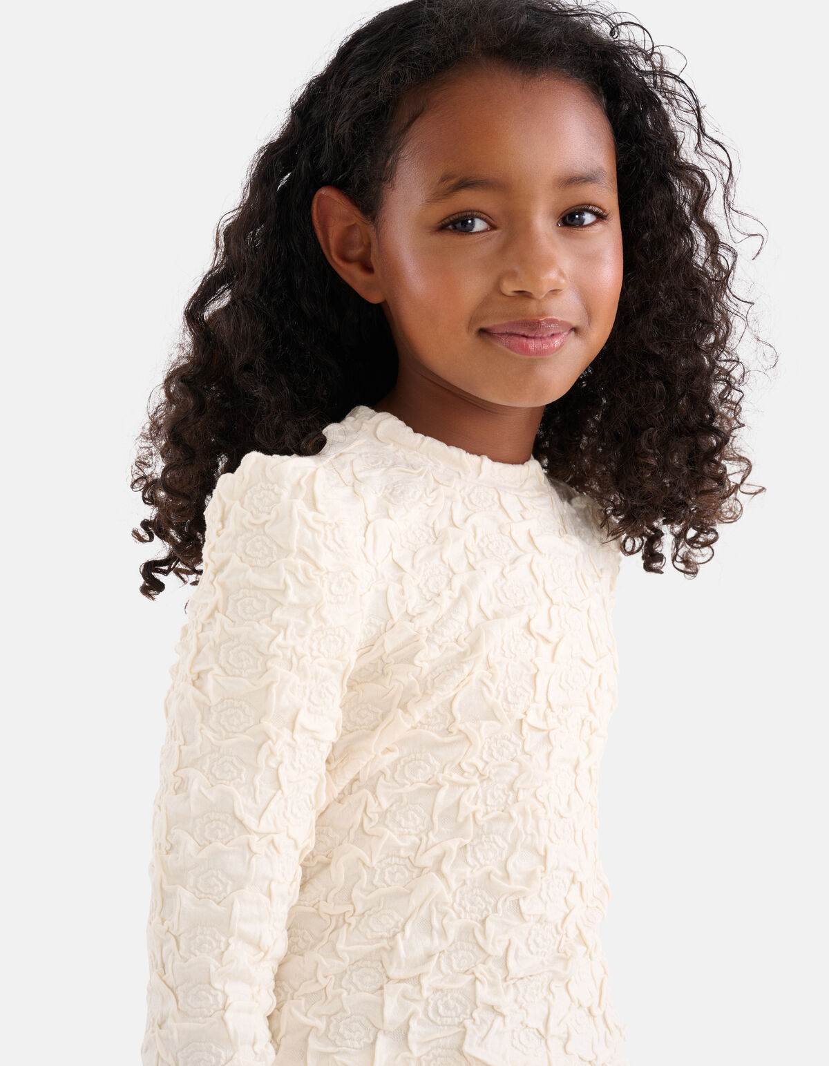 Structuur Top Gebroken Wit SHOEBY GIRLS