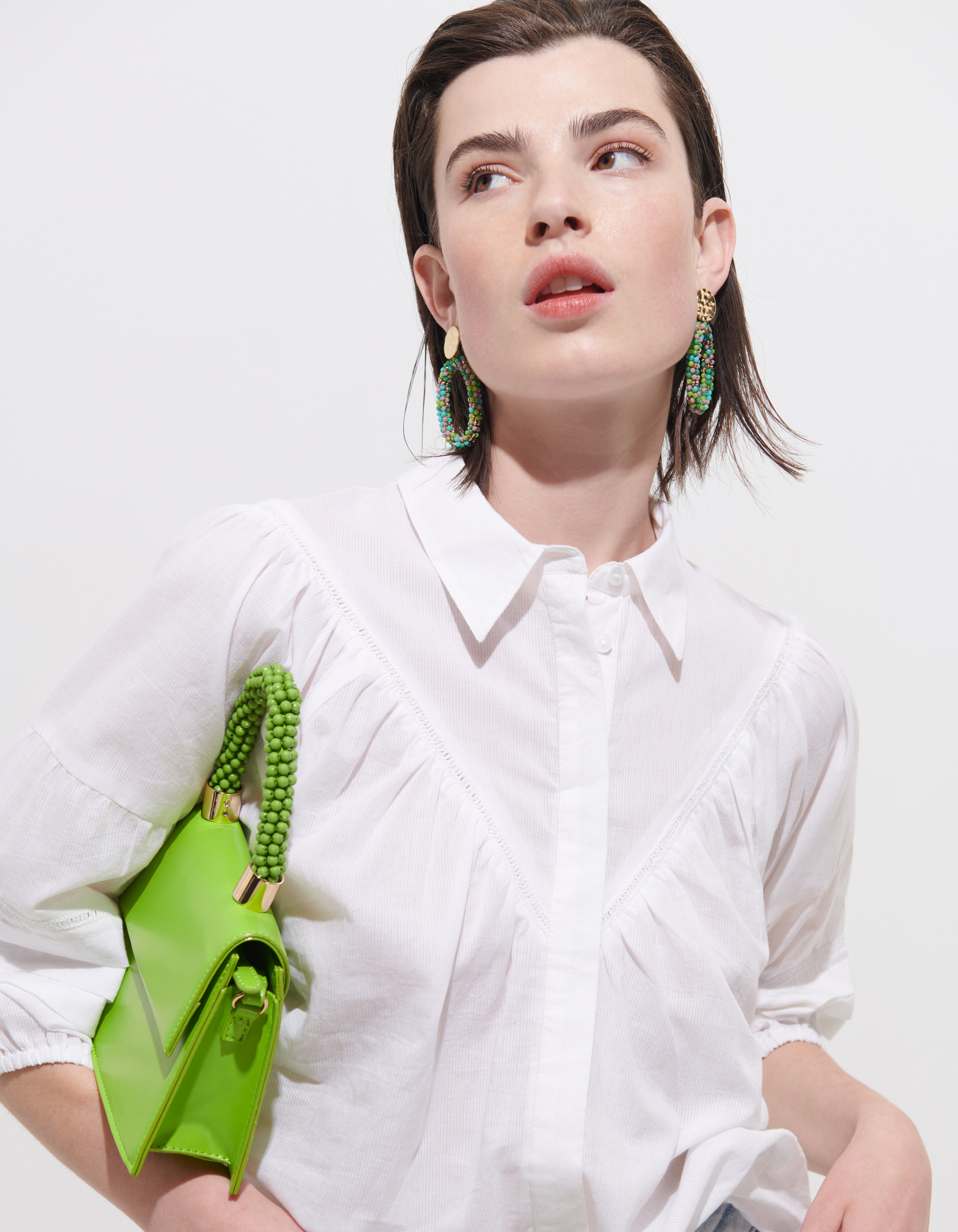 Voile Blouse Wit SHOEBY WOMEN