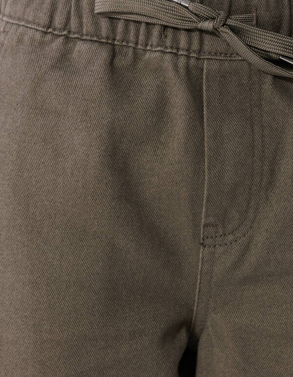 Twill Barrel Fit Broek Donkergroen SHOEBY BOYS