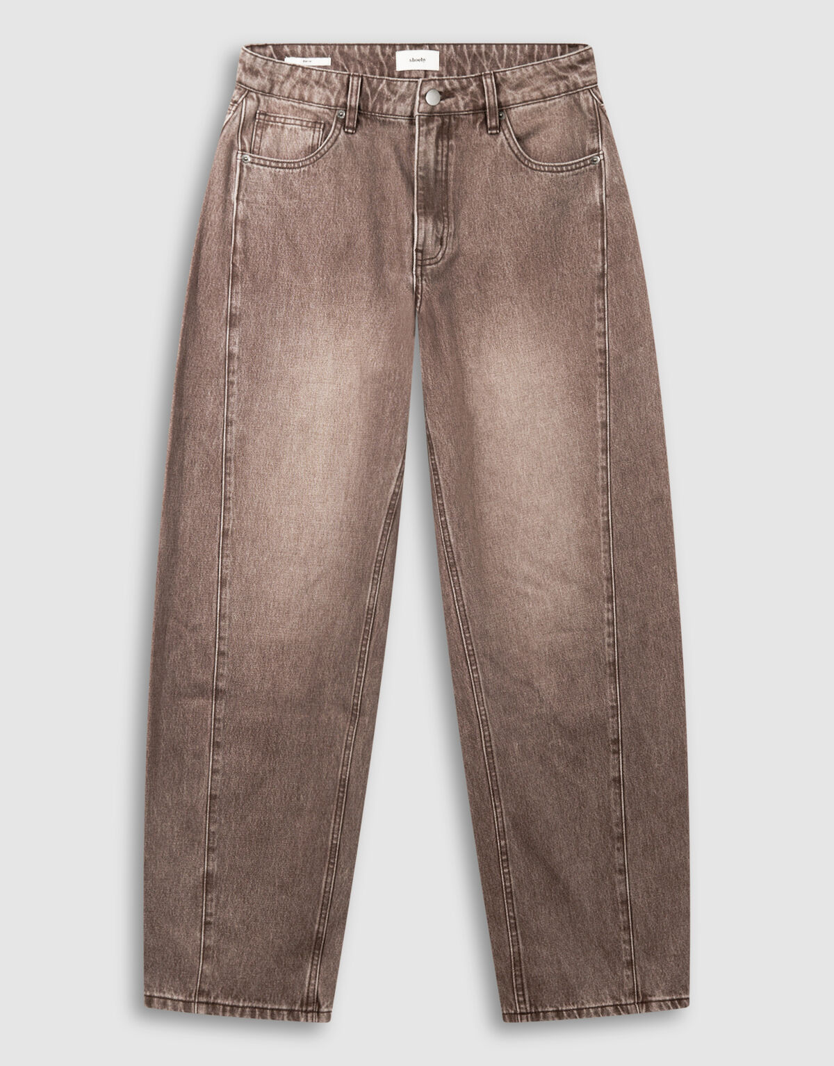 Barrel Fit Jeans Bruin SHOEBY WOMEN