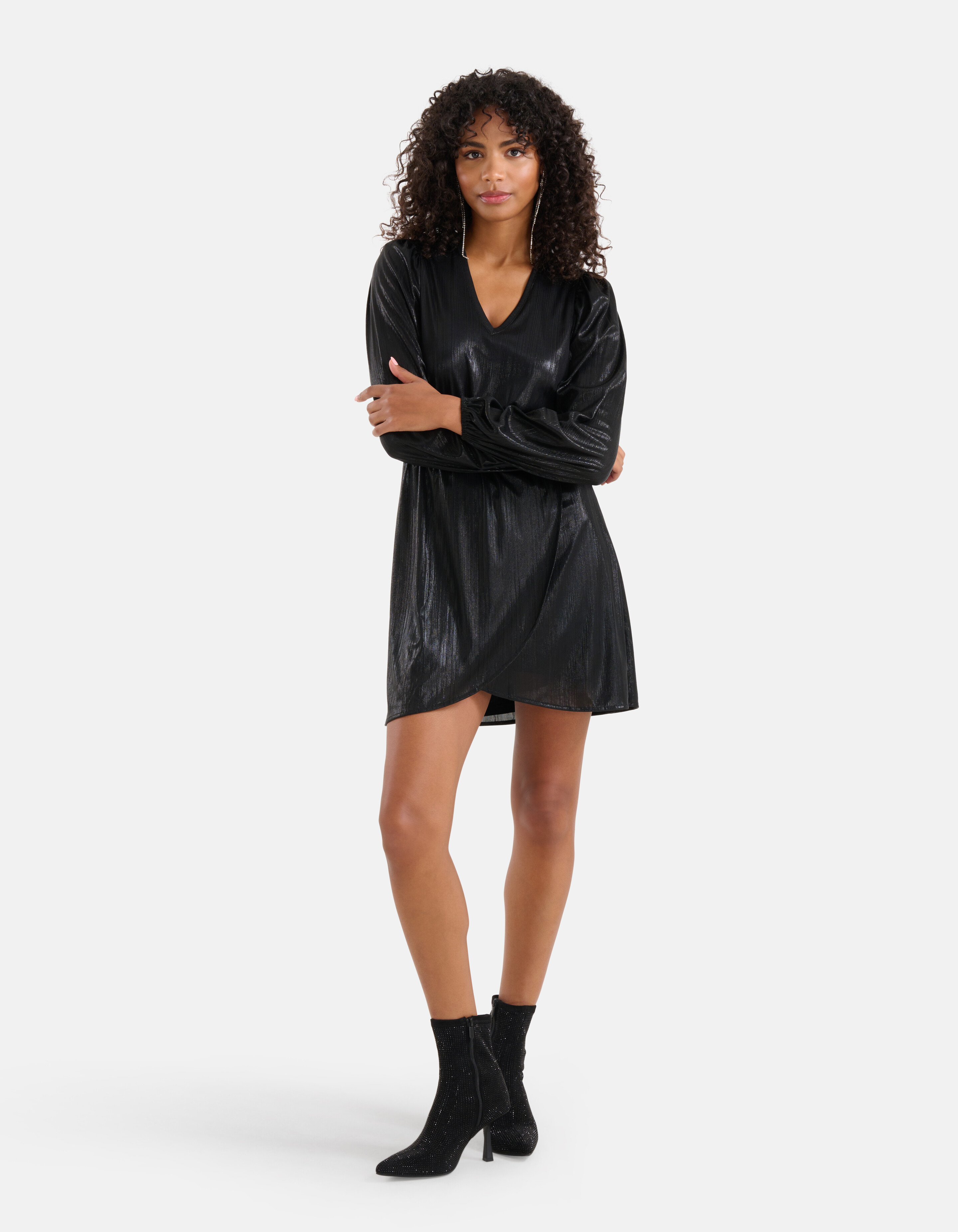 Coated Jurk Zwart SHOEBY WOMEN
