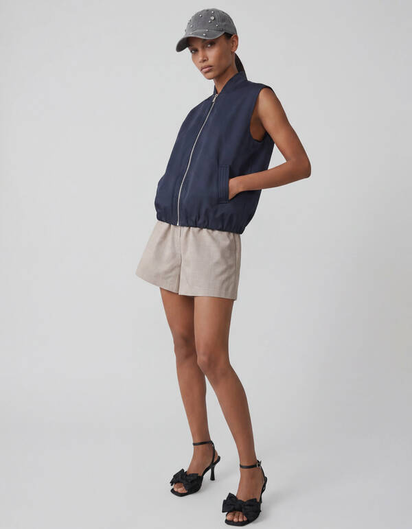 Ruiten Short Lichtgrijs SHOEBY WOMEN