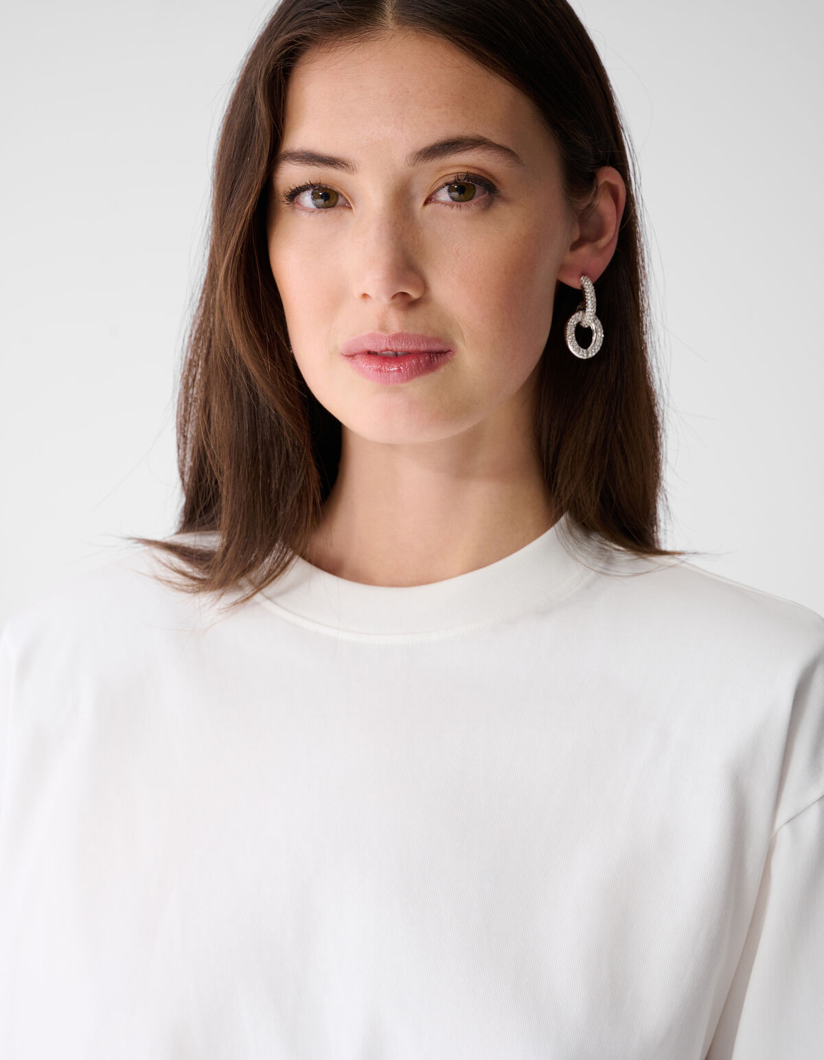 Oversized Basic Longsleeve T-shirt Wit SHOEBY WOMEN