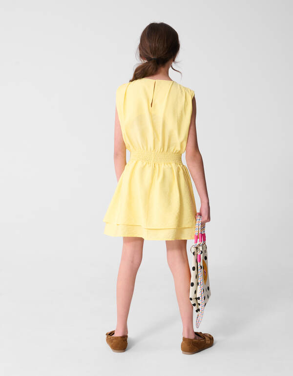 Smock Mini Jurk Lichtgeel SHOEBY GIRLS