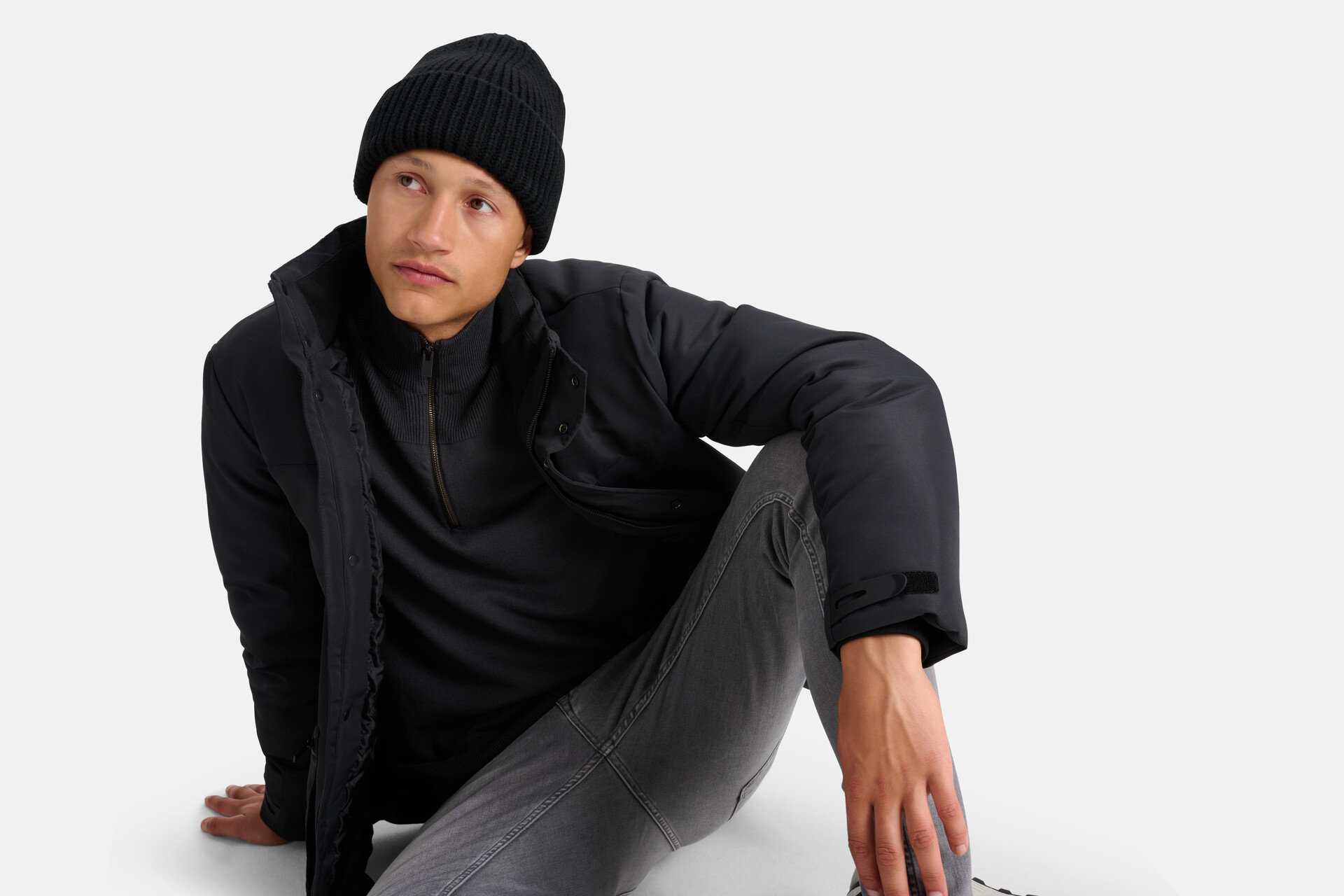 Gebreide Beanie Zwart SHOEBY ACCESSOIRES