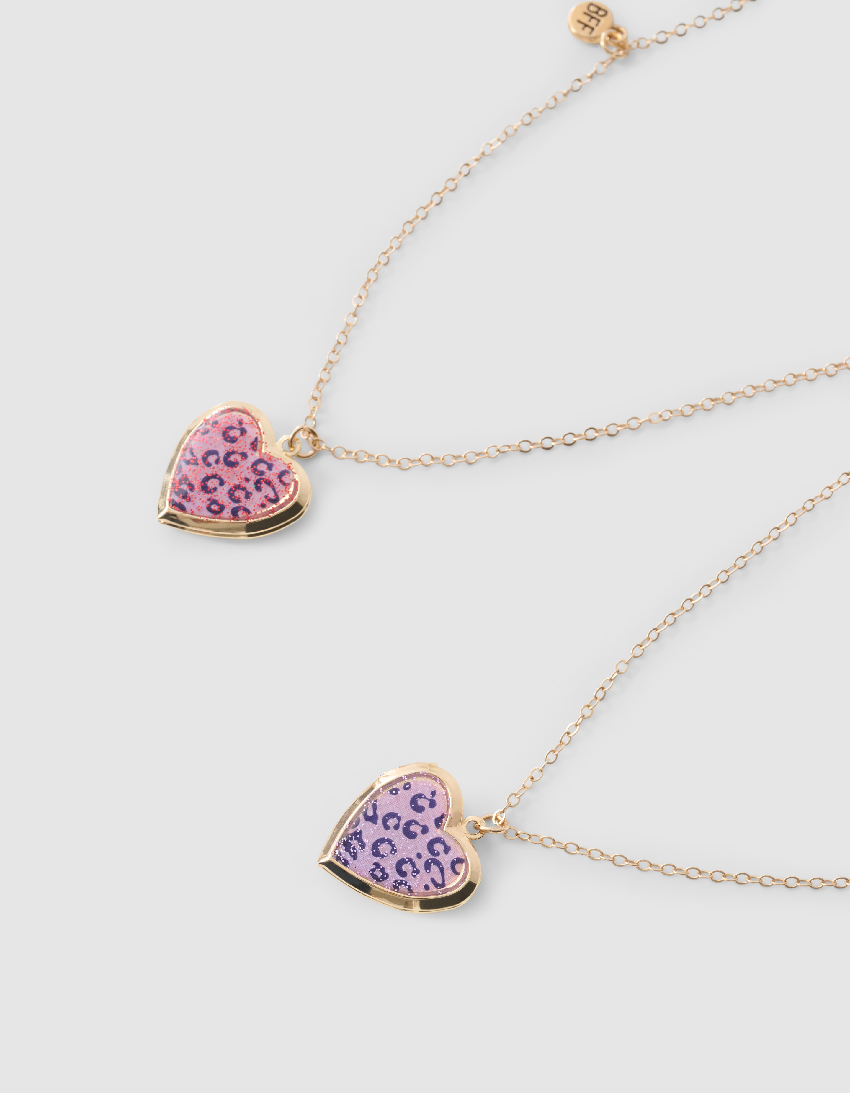 Heart BFF Ketting Roze/Paars SHOEBY ACCESSOIRES