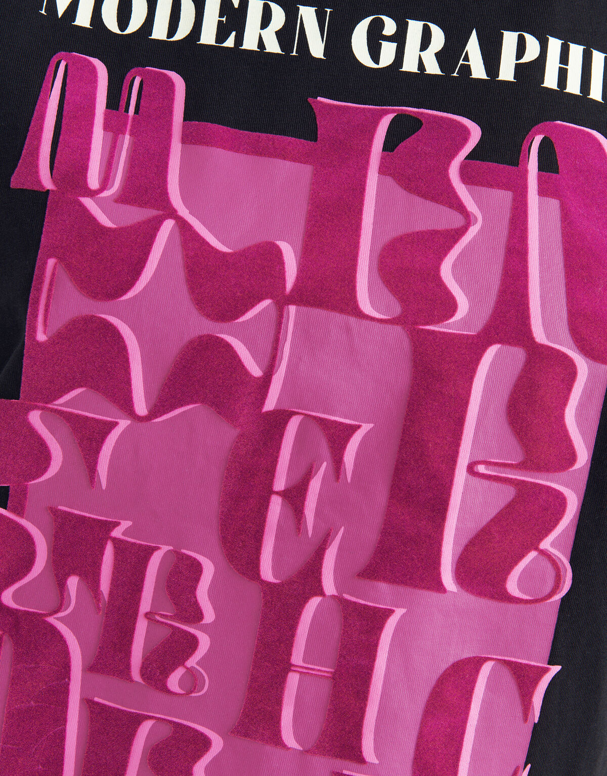 Grafisch Artwork T-shirt Zwart SHOEBY WOMEN