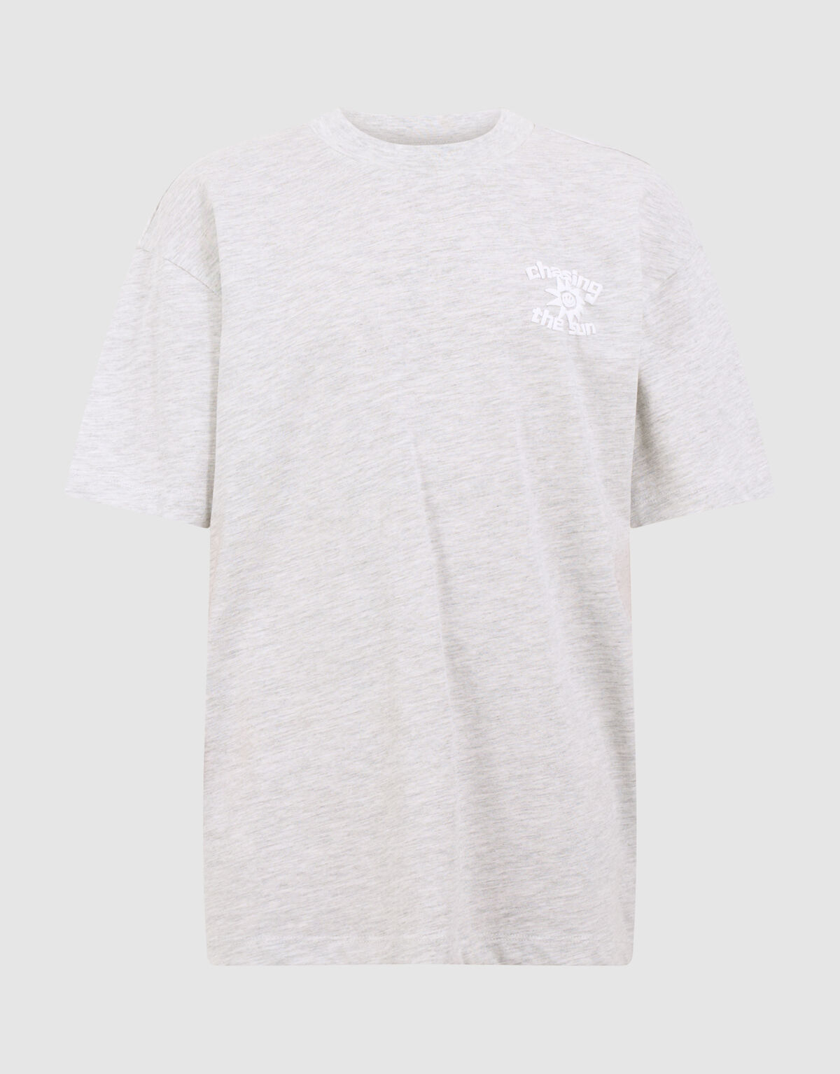 Chasing Artwork T-shirt Lichtgrijs SHOEBY BOYS