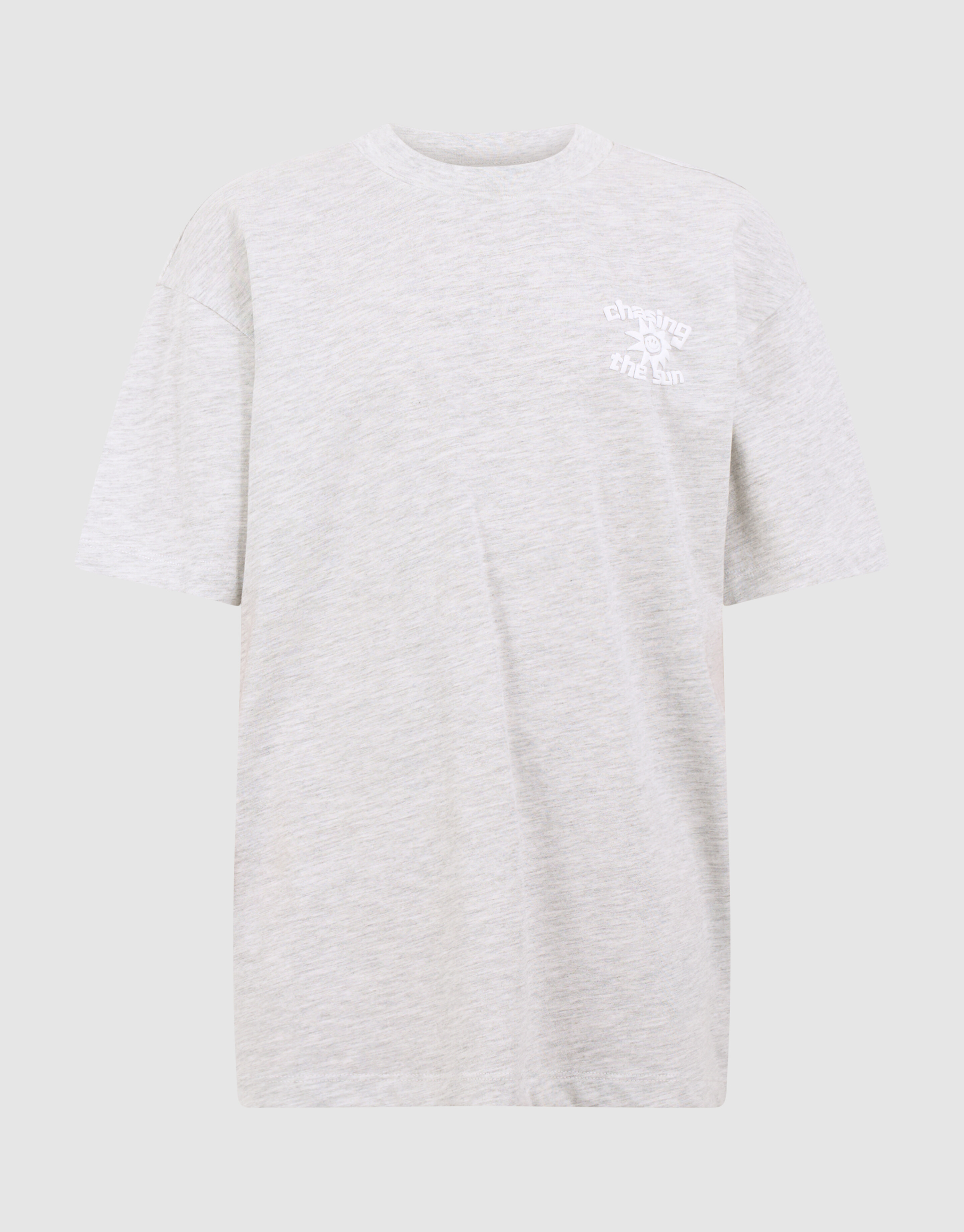 Chasing Artwork T-shirt Lichtgrijs SHOEBY BOYS