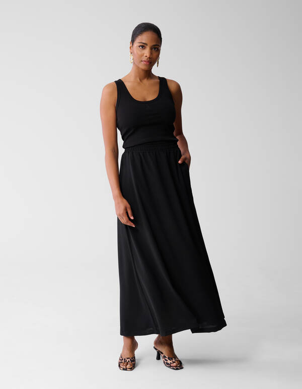 Twist Maxi Rok Zwart SHOEBY WOMEN