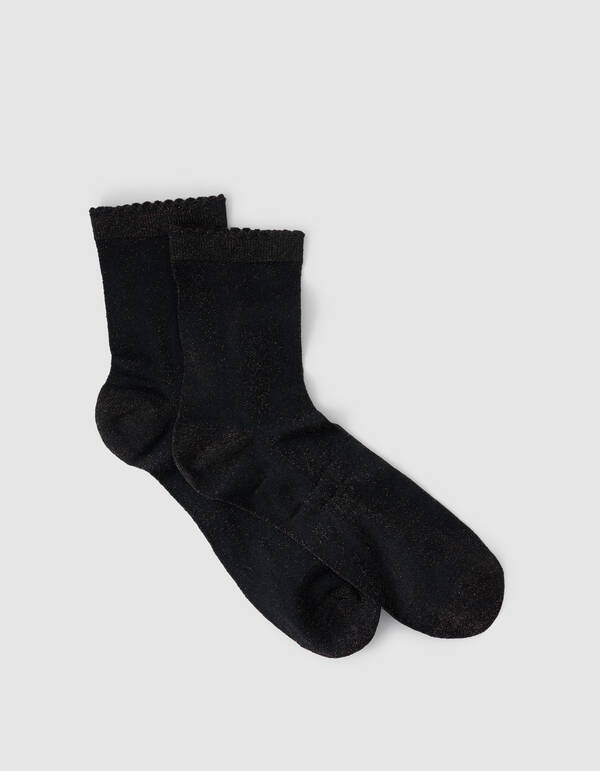 Glitter Sokken Bruin SHOEBY ACCESSOIRES