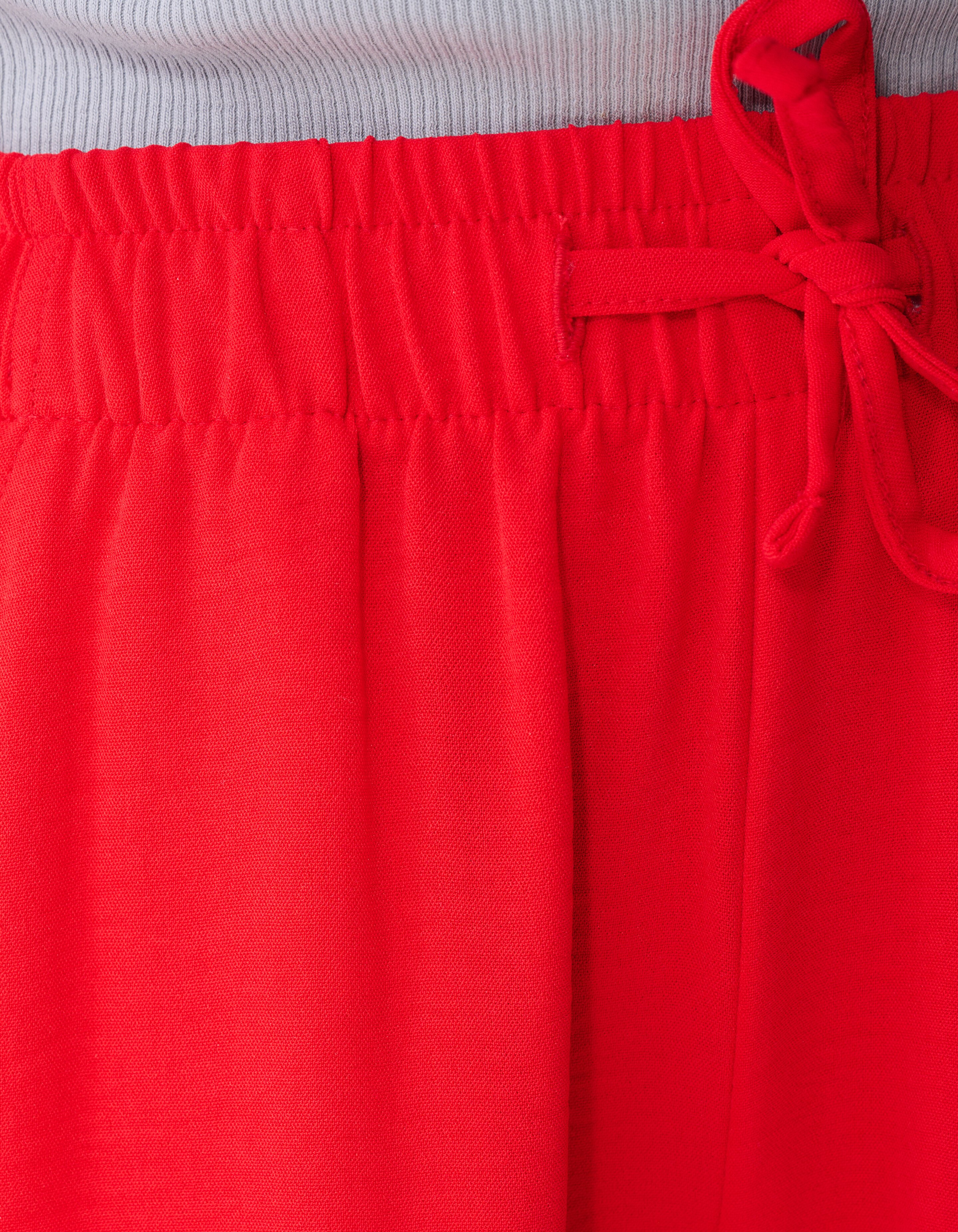 Piping Wide Leg Broek Rood SHOEBY GIRLS