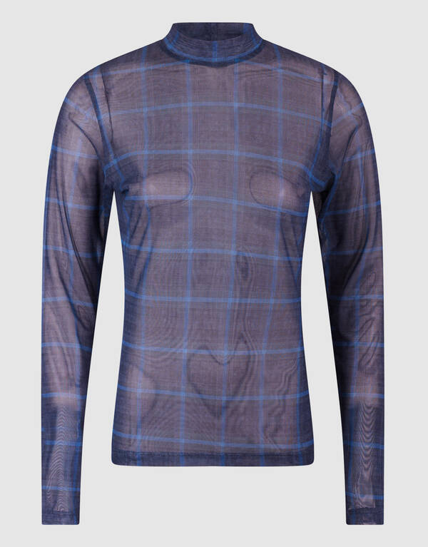 Mesh Top Blauw SHOEBY WOMEN