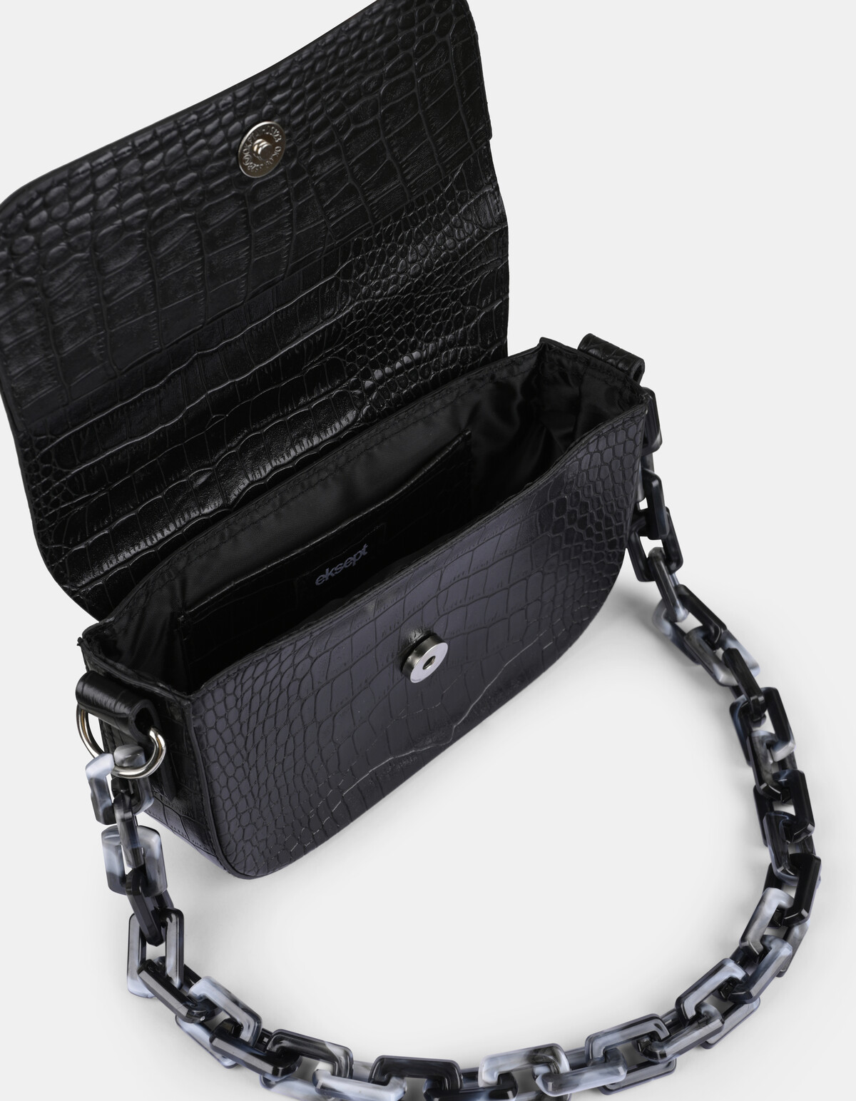 Black Croco Tas ACCESSOIRES SHOEBY