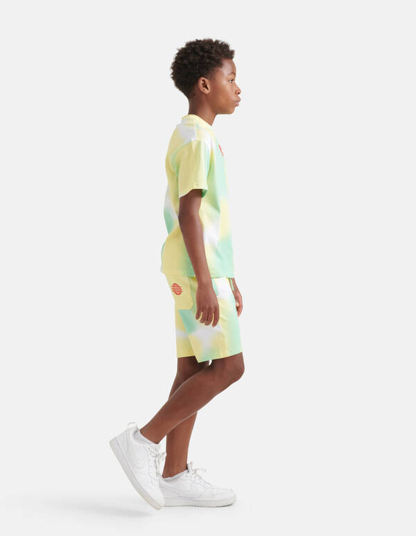 Printed Tie Dye Short Groen SHOEBY BOYS