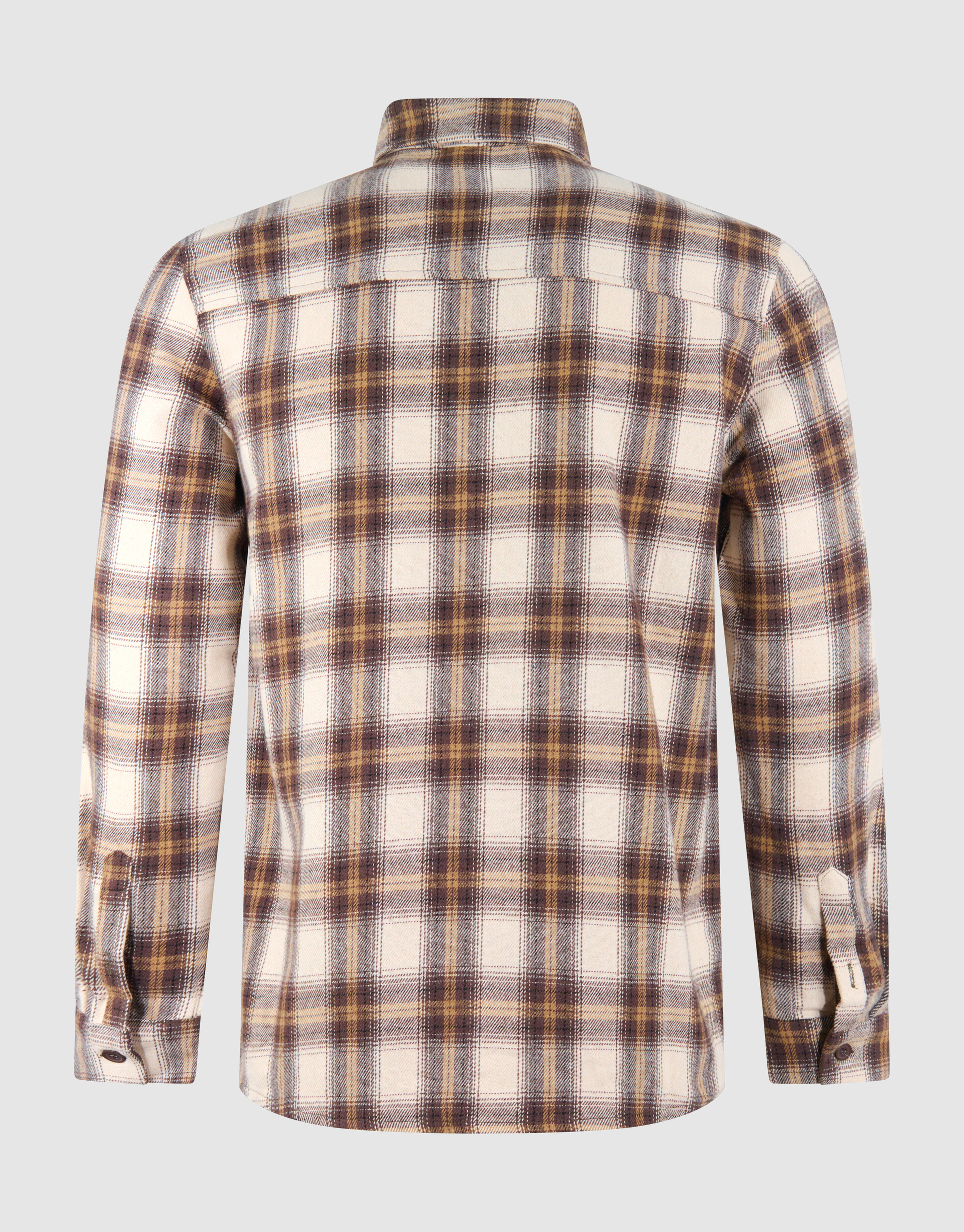 Ruiten Overhemd Lichtbruin SHOEBY MEN