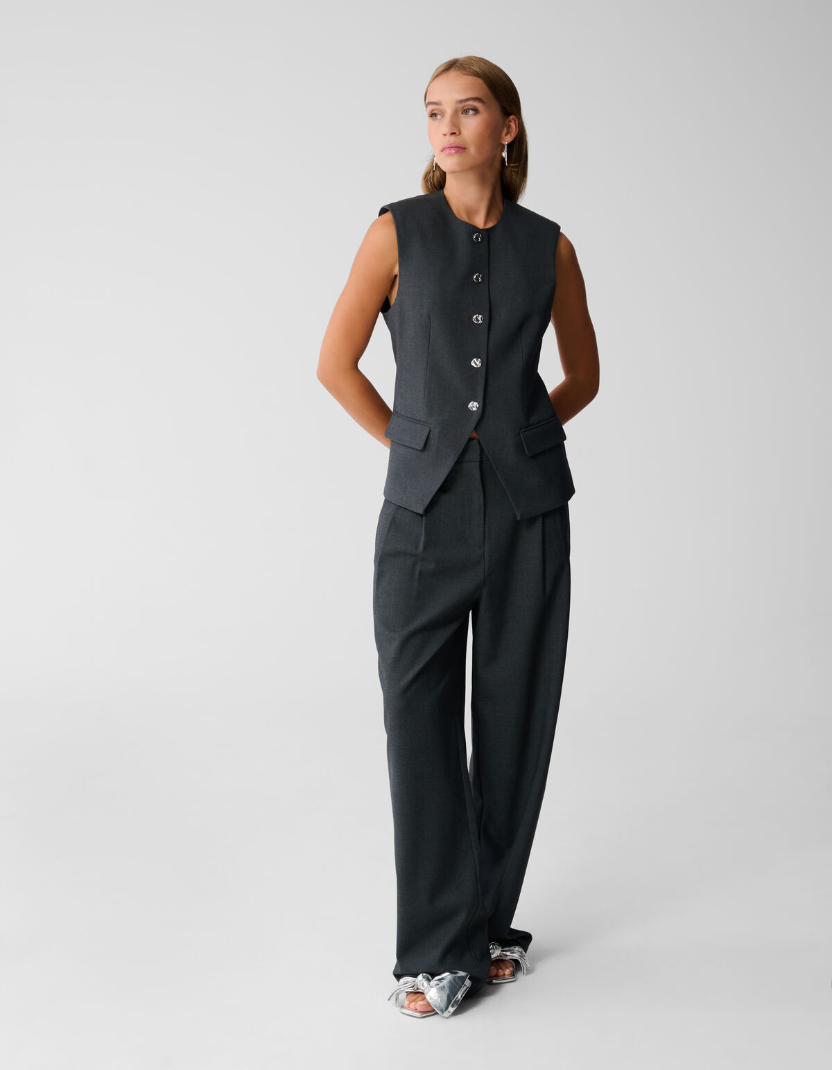 Gilet Donkergrijs SHOEBY WOMEN