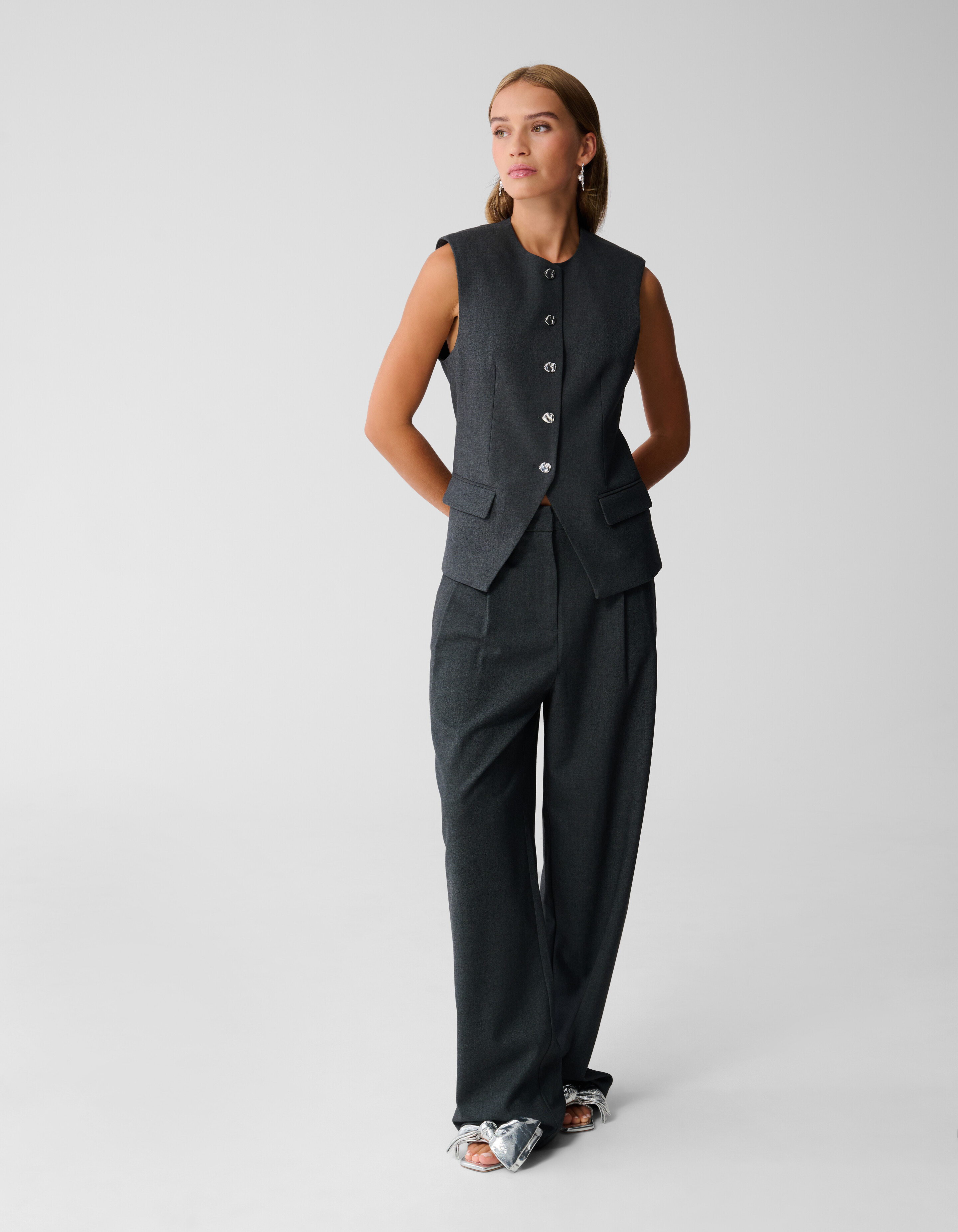 Gilet Donkergrijs SHOEBY WOMEN