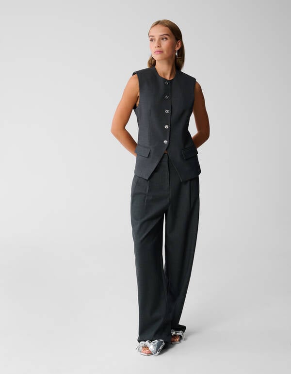 Gilet Donkergrijs SHOEBY WOMEN
