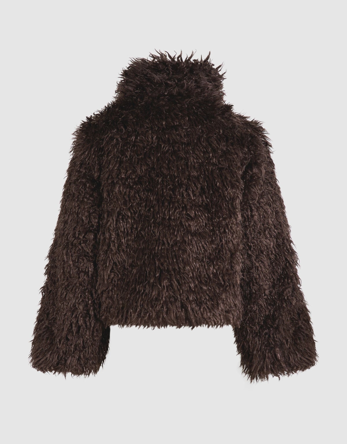 Hairy Faux Fur Jas Bruin SHOEBY WOMEN