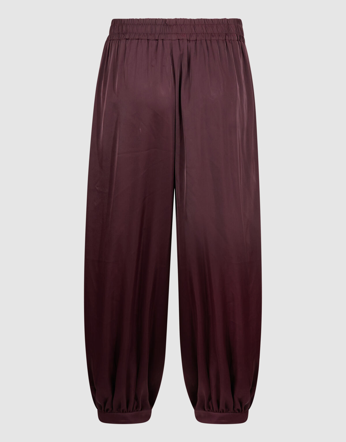 Satijnen Balloon Fit Broek Donkerrood By Mieke SHOEBY WOMEN