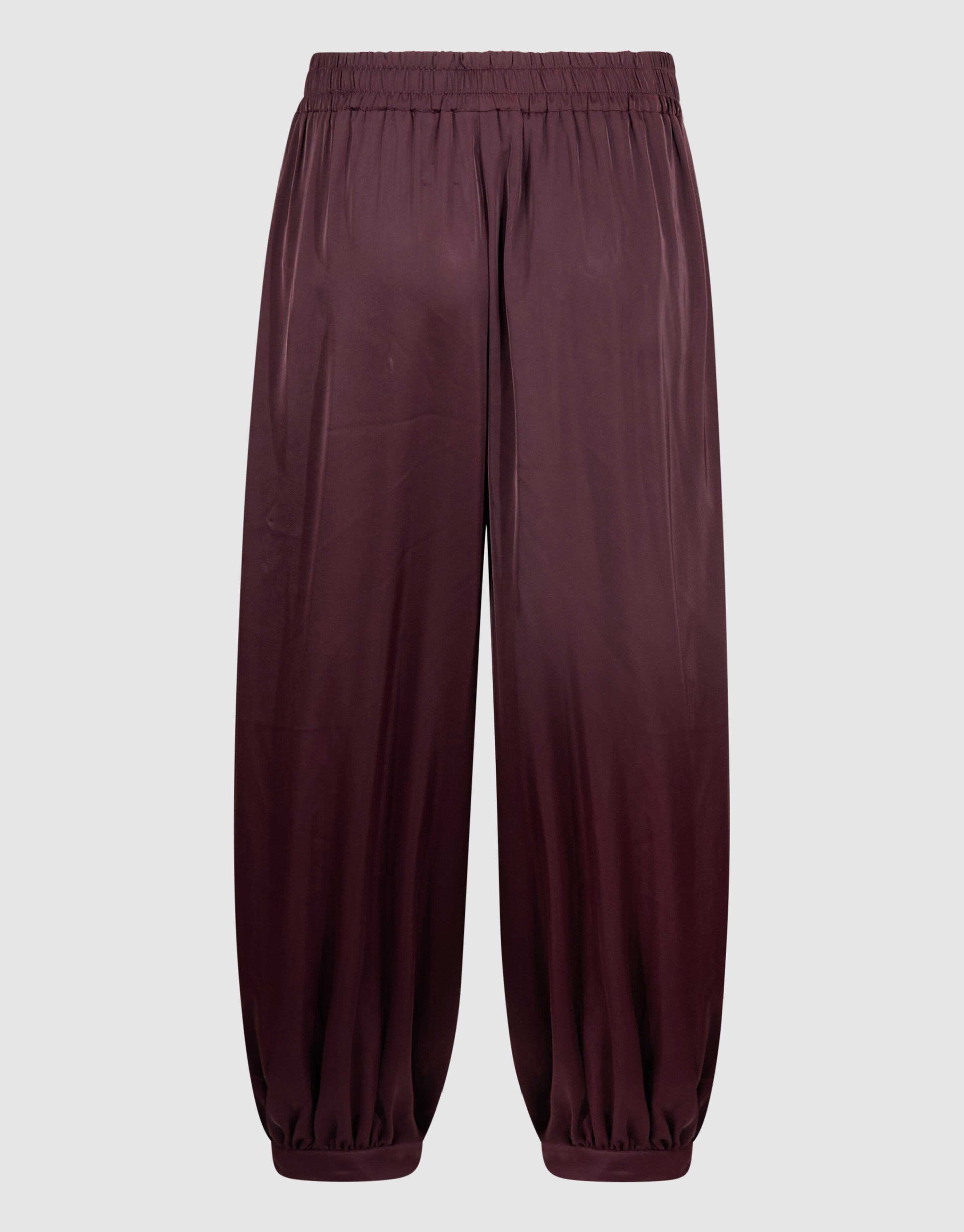 Satijnen Balloon Fit Broek Donkerrood By Mieke SHOEBY WOMEN