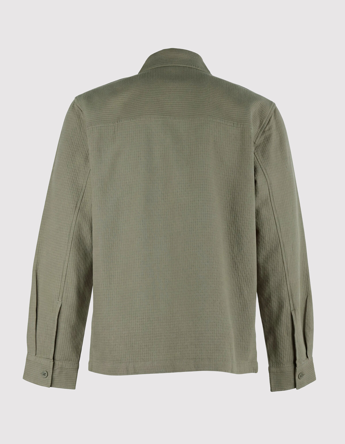 Block Jaqcuard Overshirt Groen SHOEBY MEN