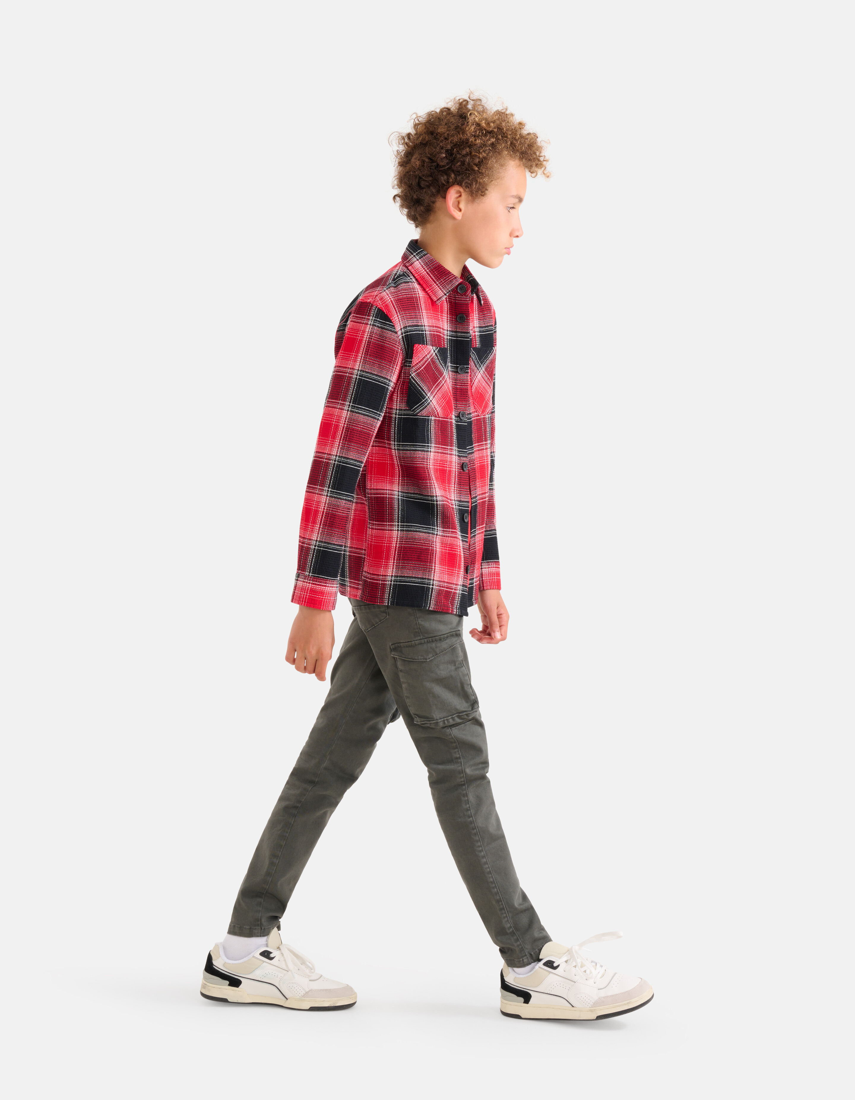 Ruiten Overhemd Rood SHOEBY BOYS