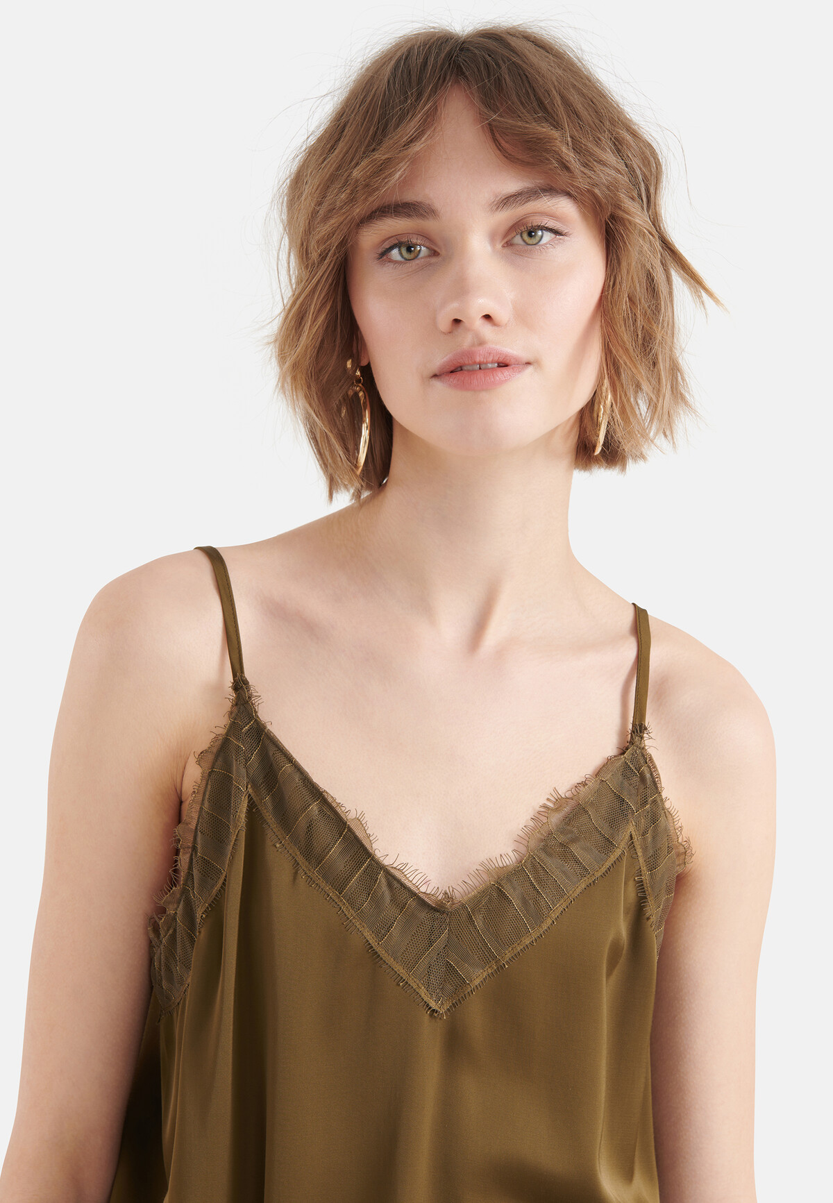 Satin Lace Top SHOEBY WOMEN