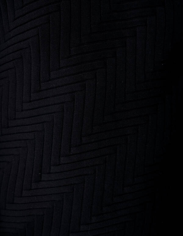 Structuur Knit Sweater Zwart SHOEBY MEN
