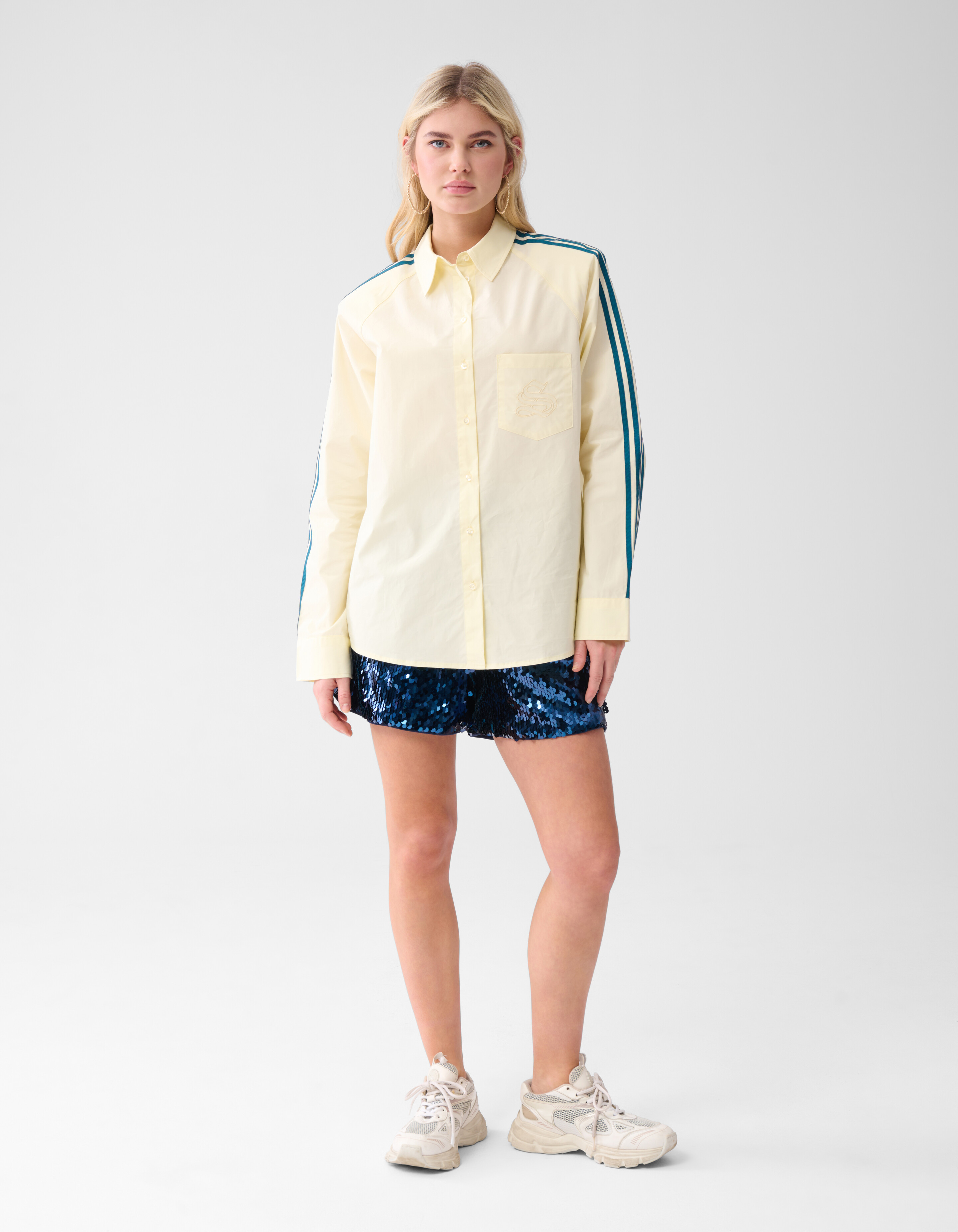 Sequin Short Blauw SHOEBY WOMEN