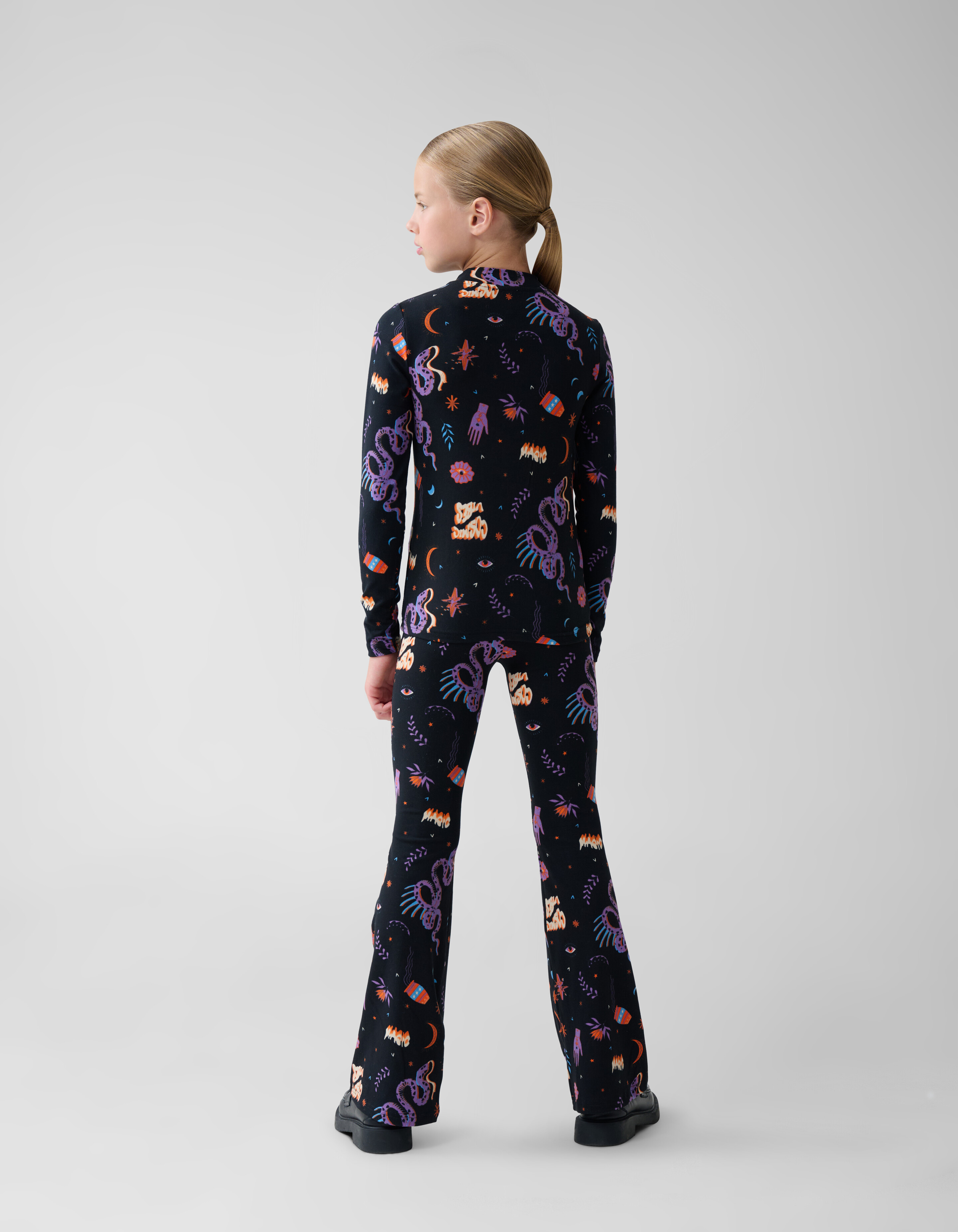 Printed Top Zwart SHOEBY GIRLS