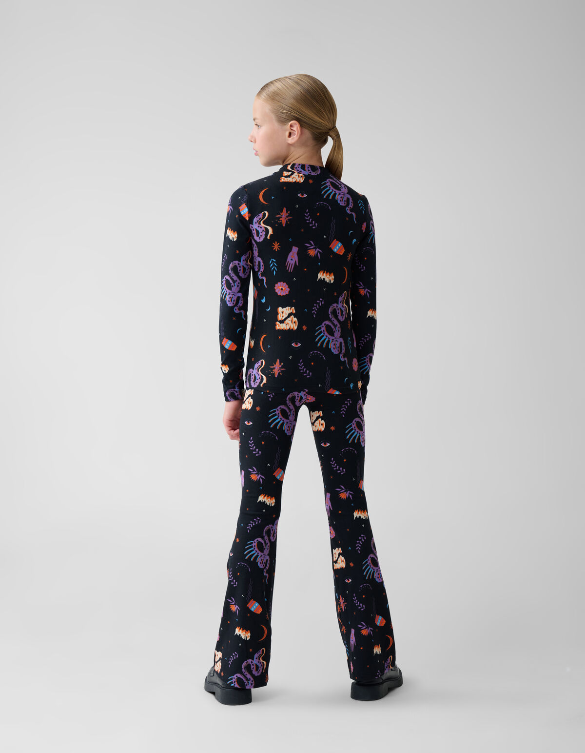 Printed Top Zwart SHOEBY GIRLS