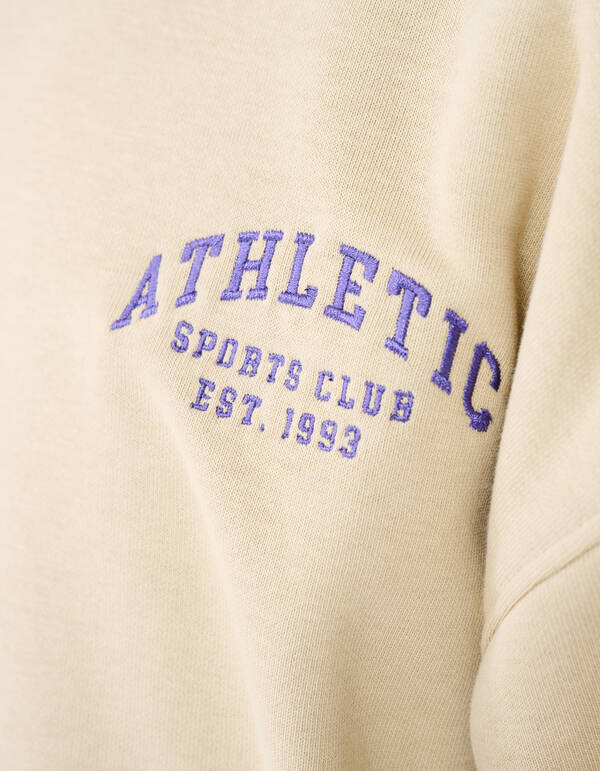 Athletic Artwork Sweater Beige SHOEBY BOYS