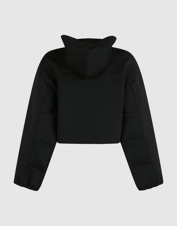 Zipper Hood Vest Zwart SHOEBY WOMEN