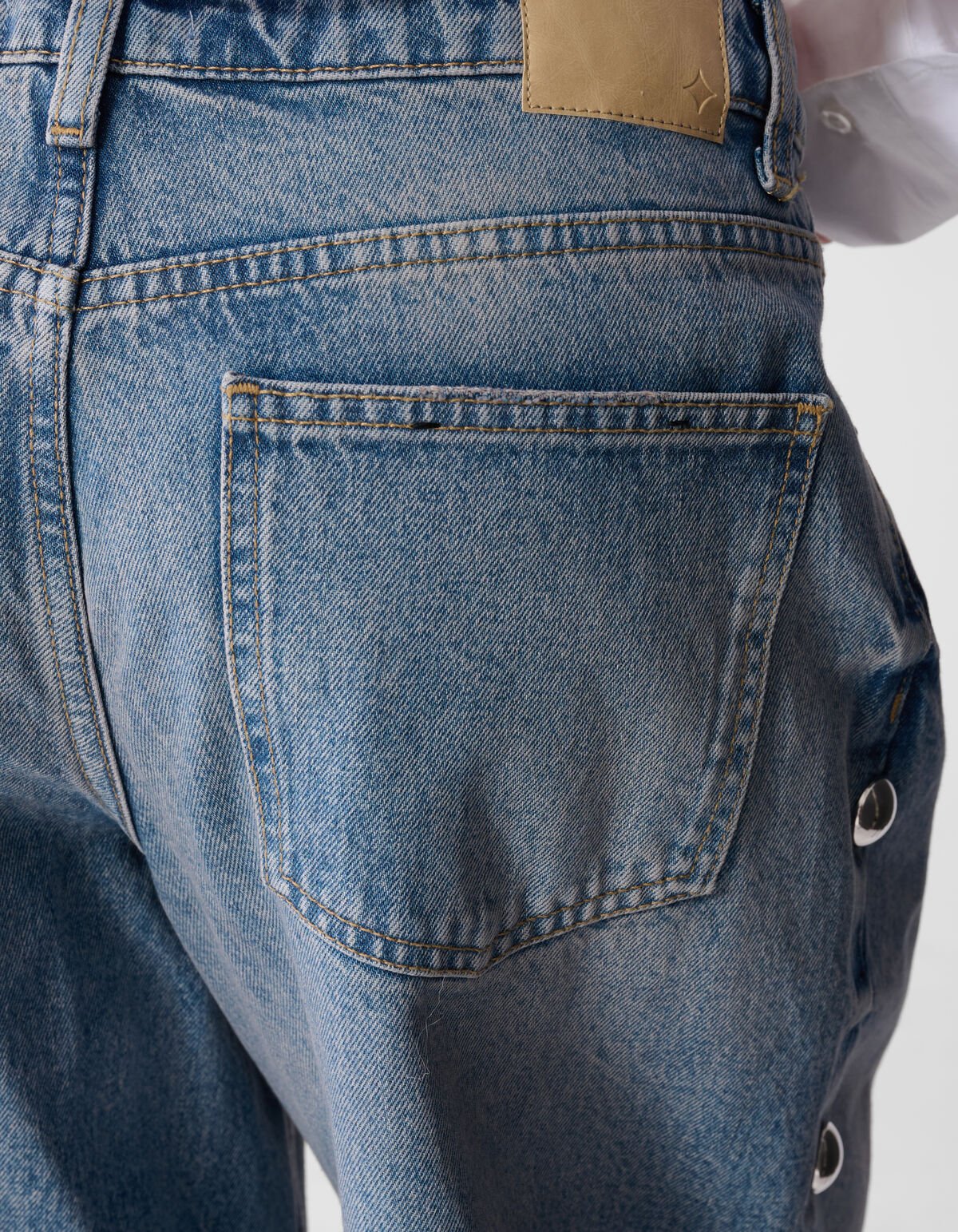 Big Stud Wide Leg Fit Jeans Mediumstone SHOEBY WOMEN