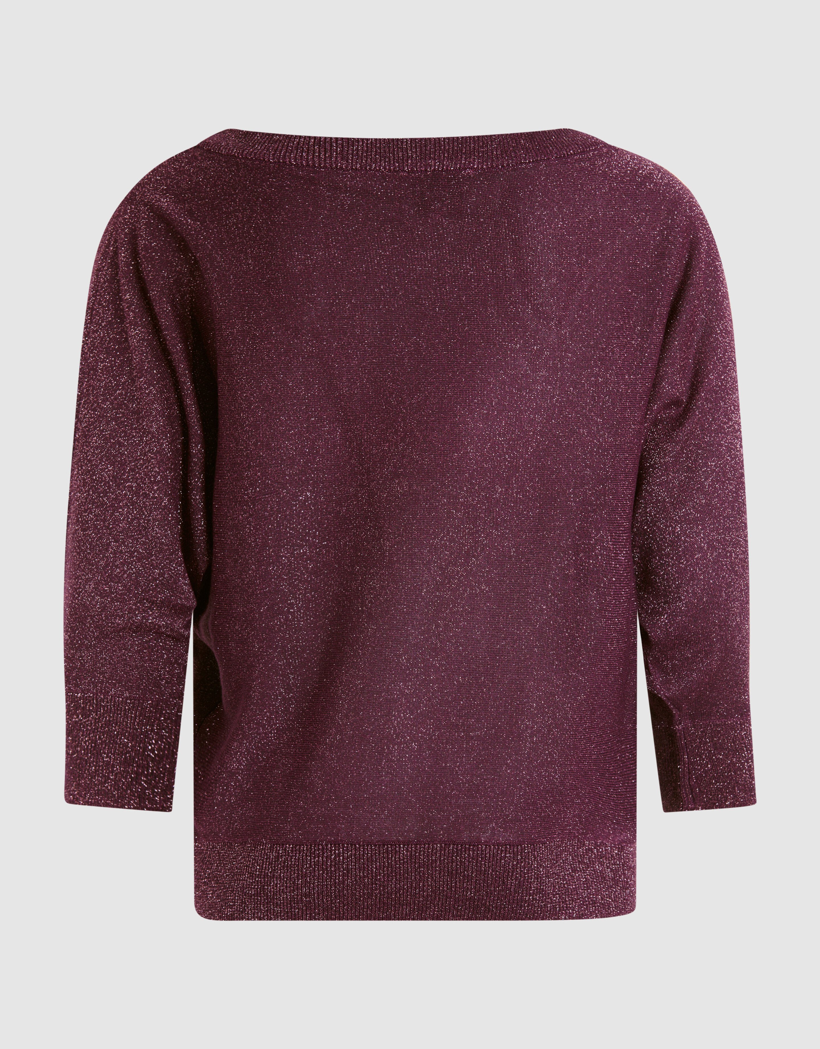 Glitter Vleermuis Trui Donkerrood SHOEBY WOMEN