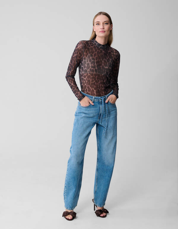 Mesh Jaguar Top Bruin SHOEBY WOMEN
