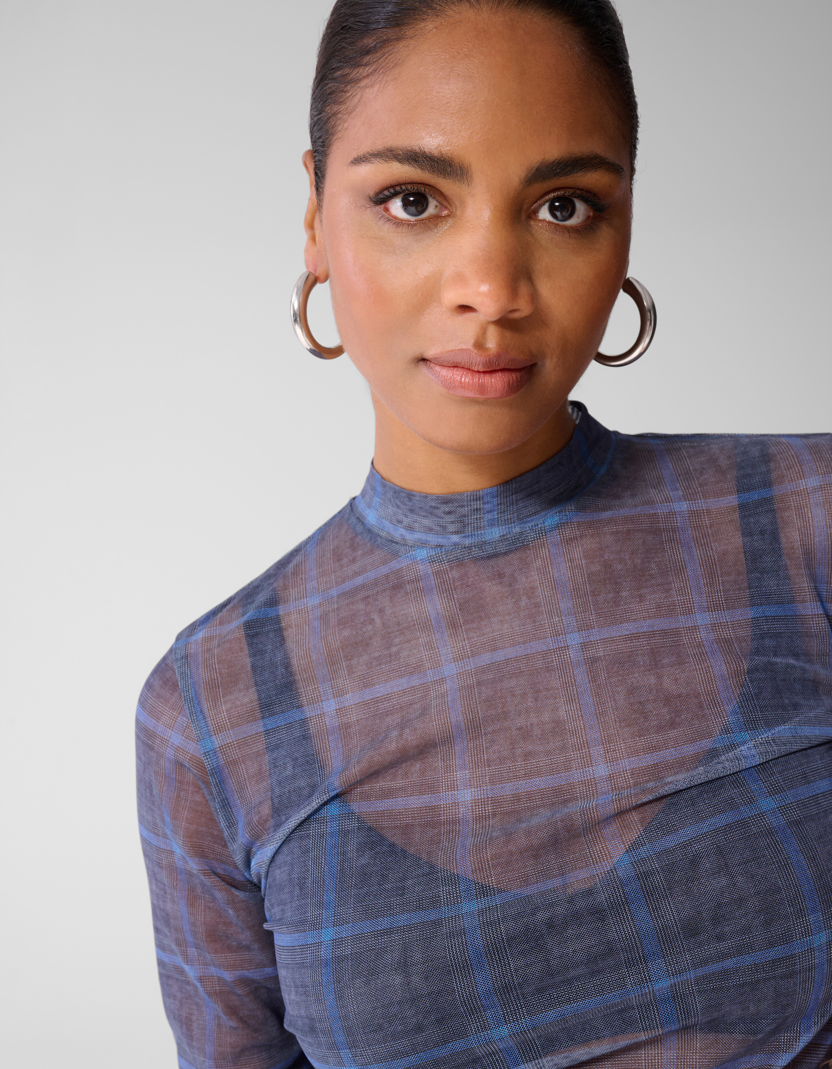 Mesh Top Blauw SHOEBY WOMEN