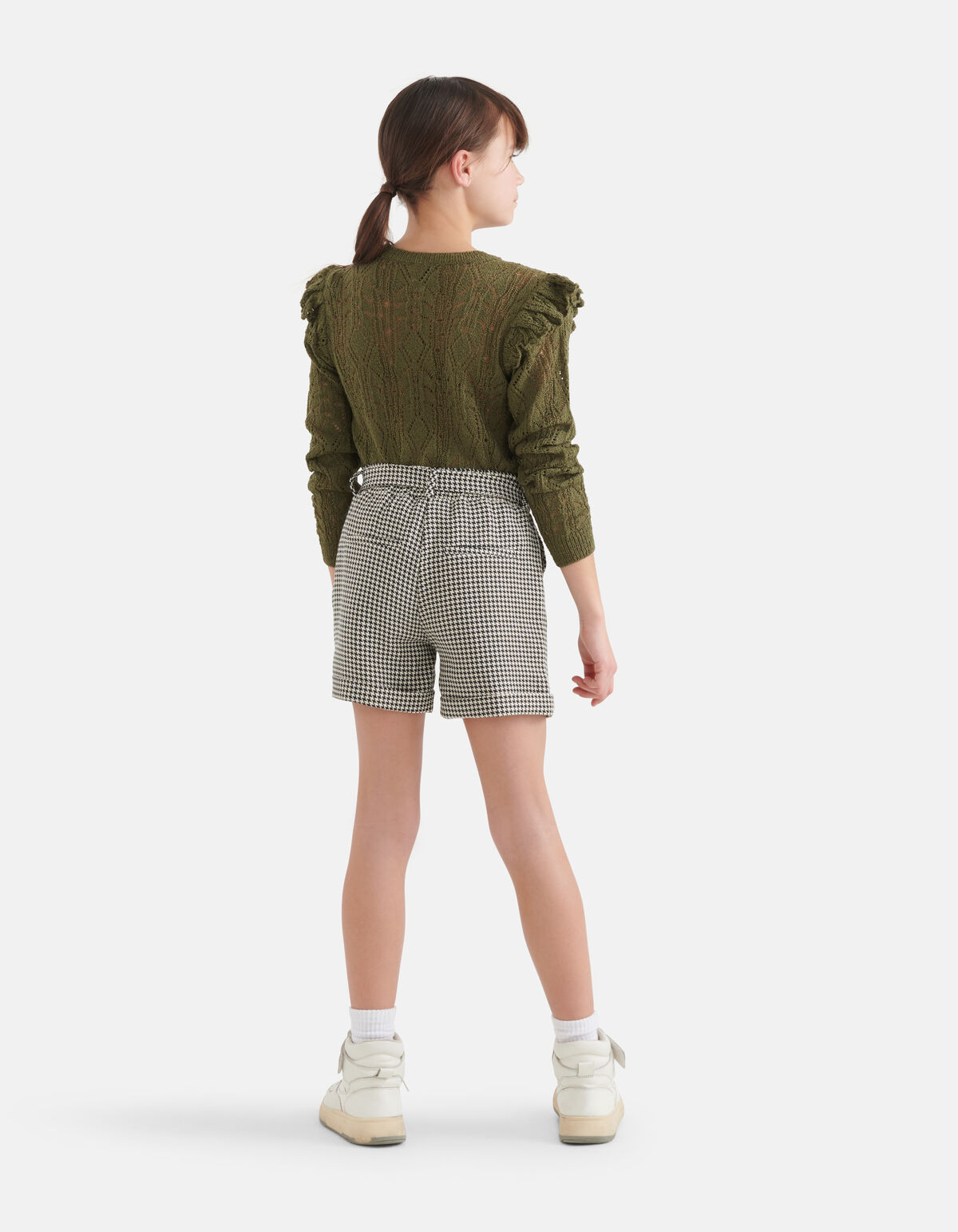 Ajour Top Donkergroen SHOEBY GIRLS