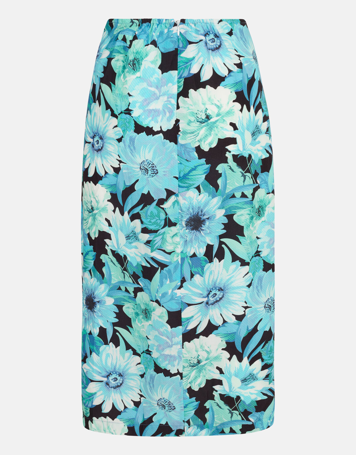 Bloemenprint Midi Rok Blauw SHOEBY WOMEN