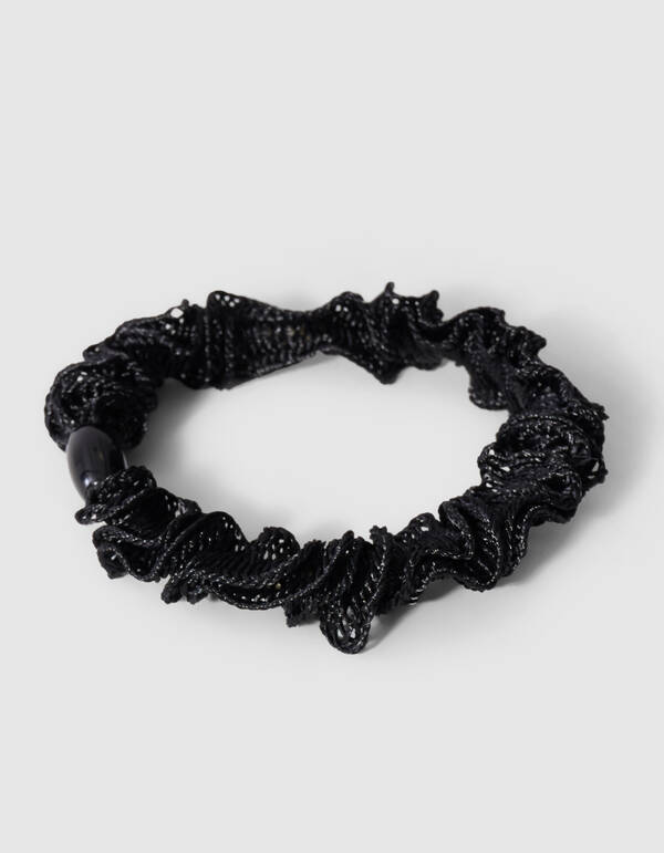 Ruffle Haarelastiek Zwart SHOEBY ACCESSOIRES