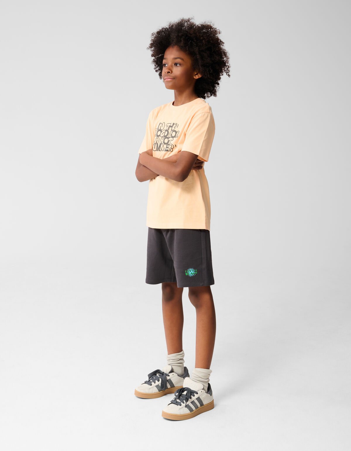 Hot Summer Artwork T-shirt Lichtoranje SHOEBY BOYS