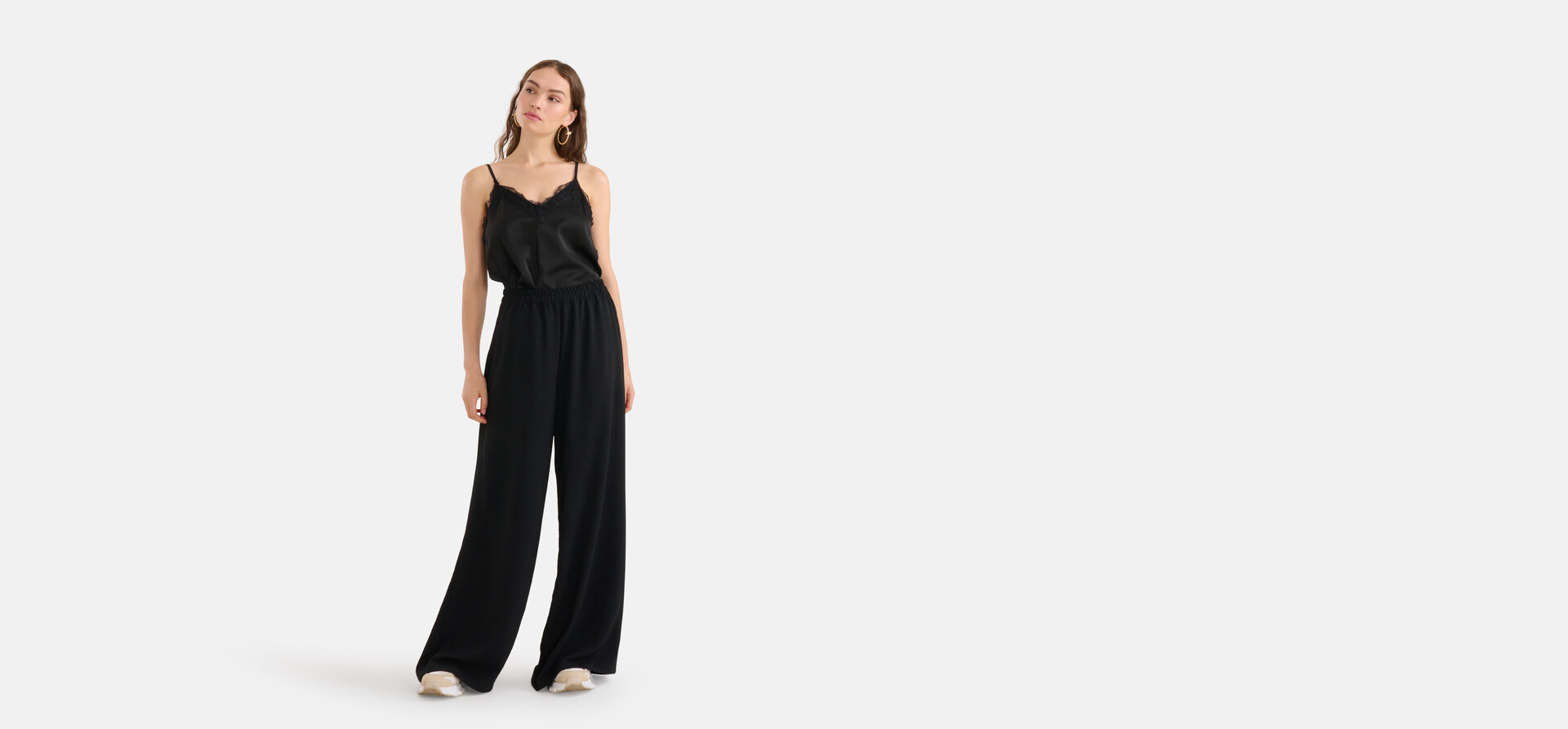 Loose Fit Broek Zwart SHOEBY WOMEN