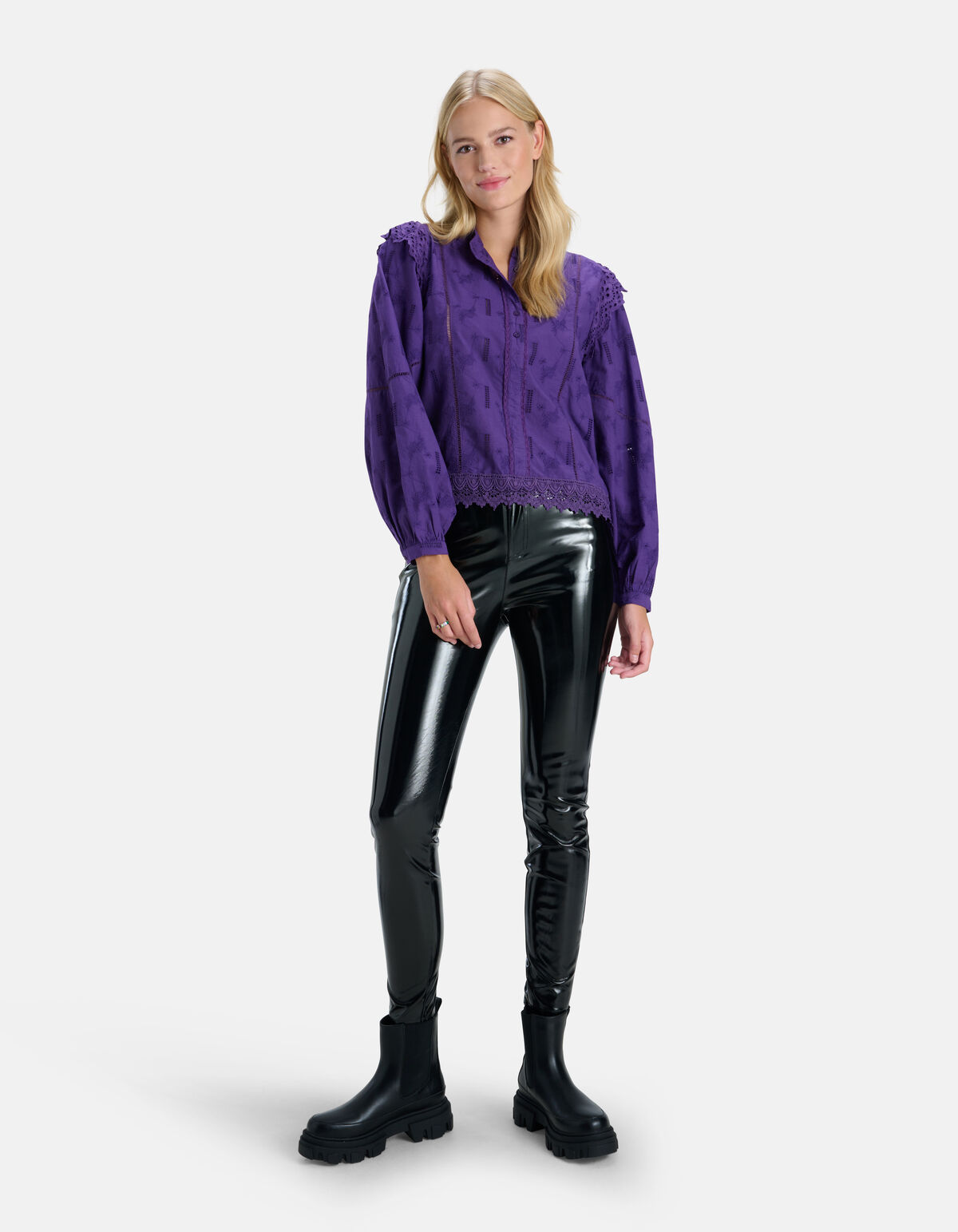Kanten Blouse By Nicolette SHOEBY WOMEN