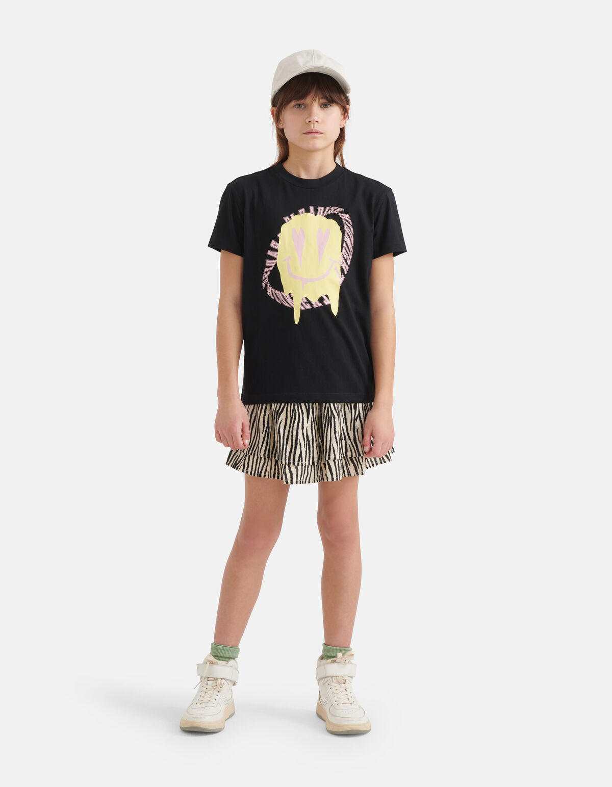 Loose Fit T-shirt Zwart SHOEBY GIRLS
