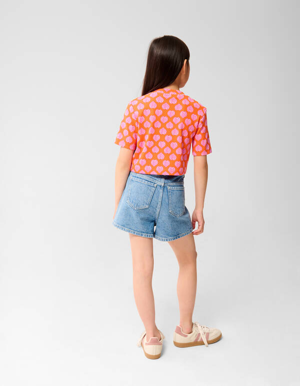 Schelpen Crop Top Oranje SHOEBY GIRLS