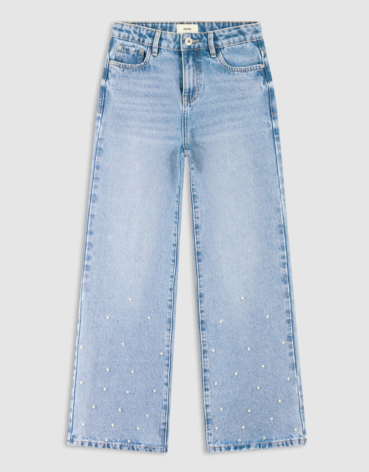 Parel Straight Fit Jeans Blauw SHOEBY GIRLS