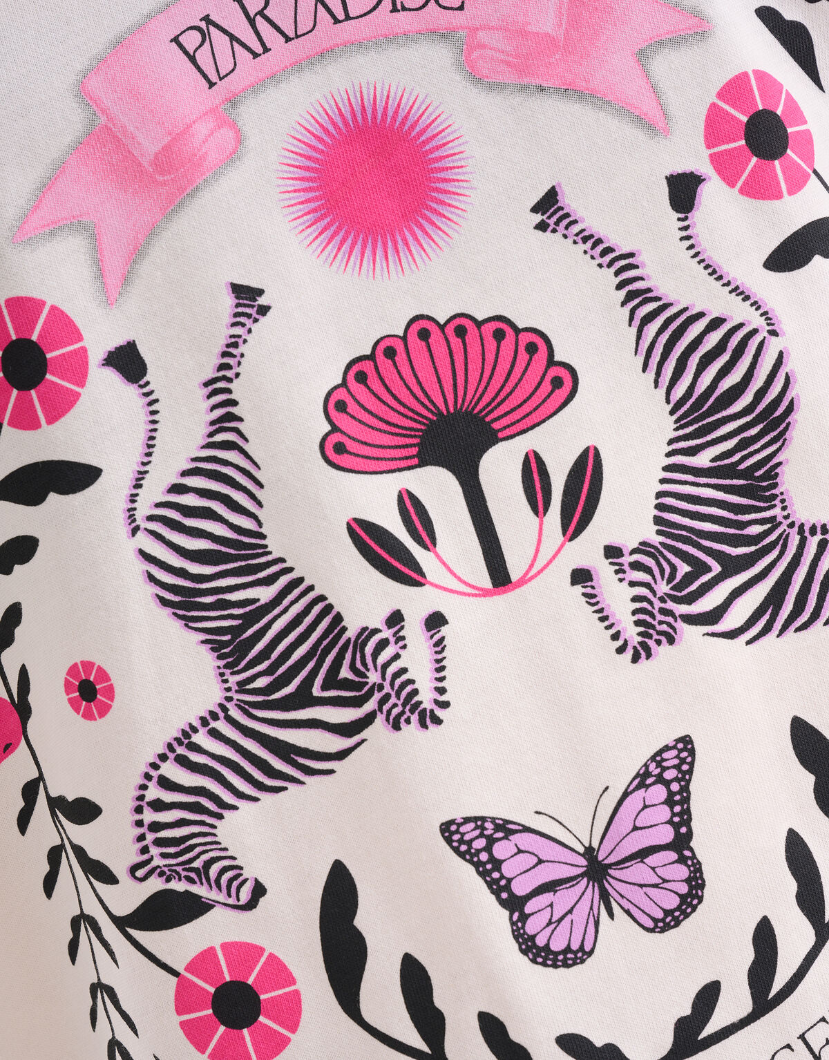 Artwork T-shirt Gebroken Wit SHOEBY GIRLS