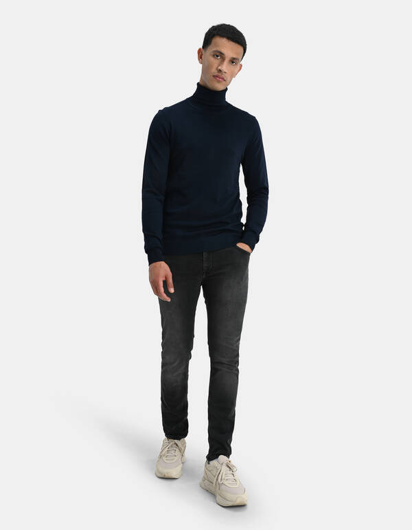 Slim Fit Jeans Zwart L32 Refill